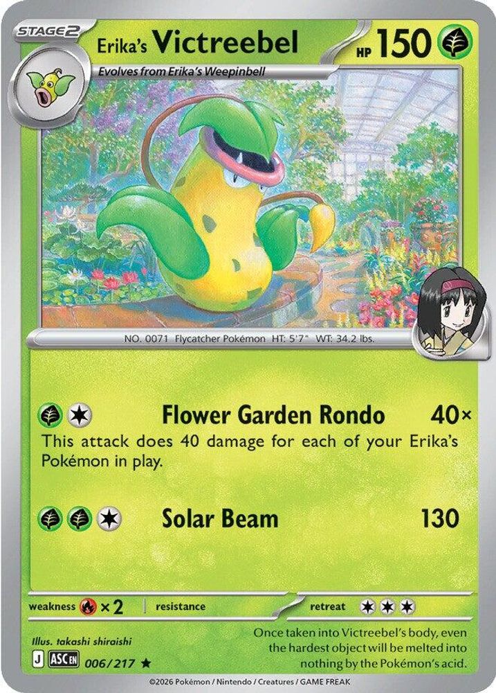 Erika's Victreebel - 006/217 - Holo - ASCENDED HEROES - Pokemon - Rare | AA20-67