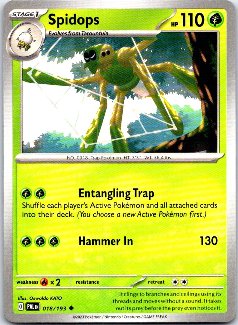 Spidops - 018/193 - - PALDEA EVOLVED - Pokemon - Uncommon | AB68-35