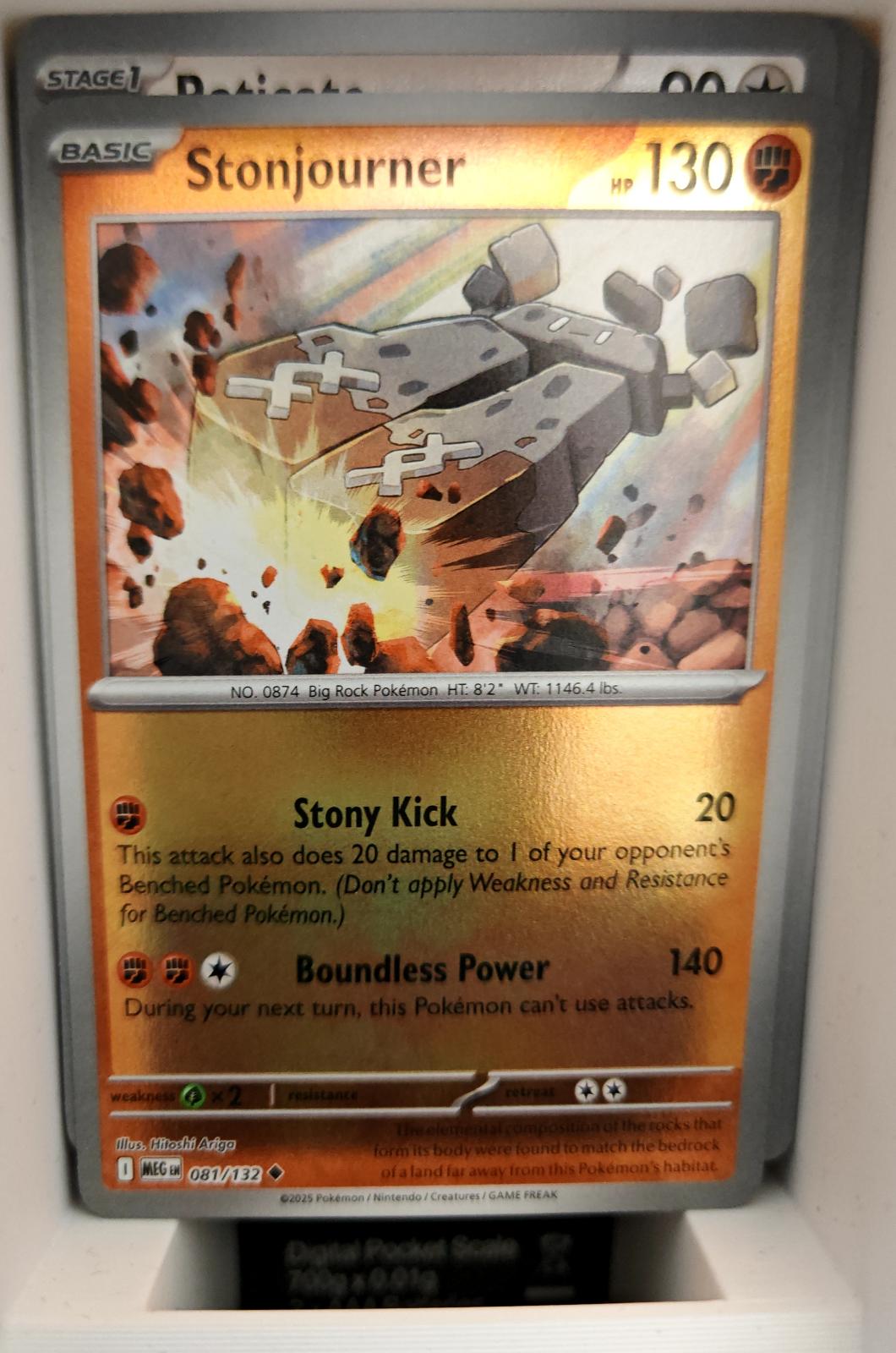 Stonjourner - 081/132 - Reverse Holo - MEGA EVOLUTION - Pokemon - | AA04-99