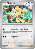 Meowth - 052/165 - Reverse Holo - 151 - Pokemon - Common | AA61-29