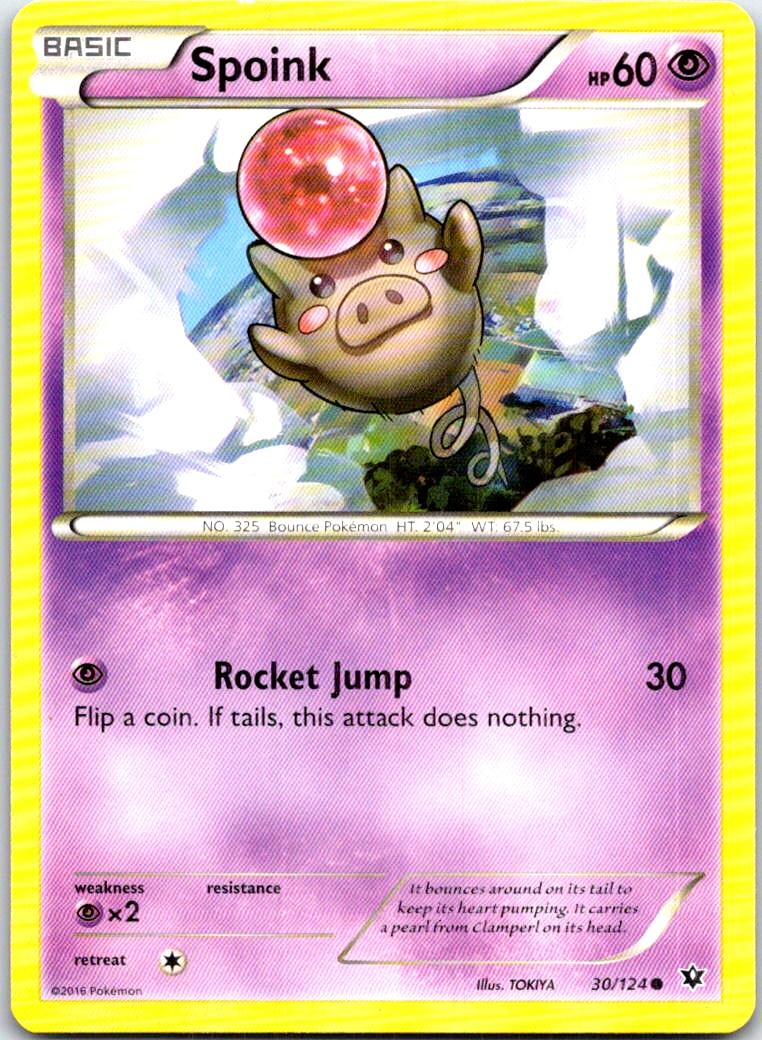 Spoink - 30/124 - - FATES COLLIDE - Pokemon - Common | AB61-30
