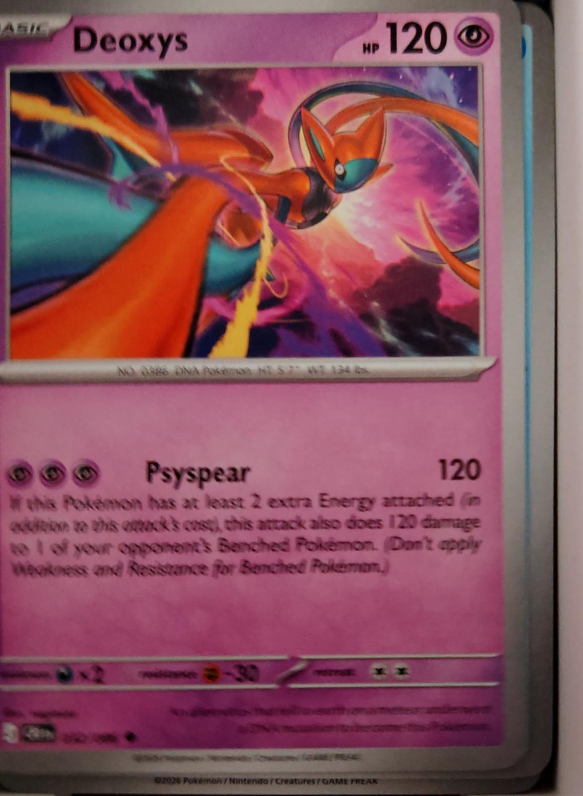 Deoxys - 032/086 - - CHAOS RISING - Pokemon - Uncommon | AA47-28