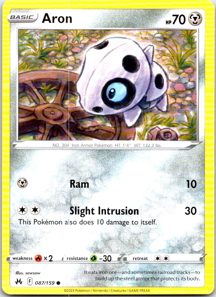 Aron - 087/159 - - CROWN ZENITH - Pokemon - Common | AB45-9