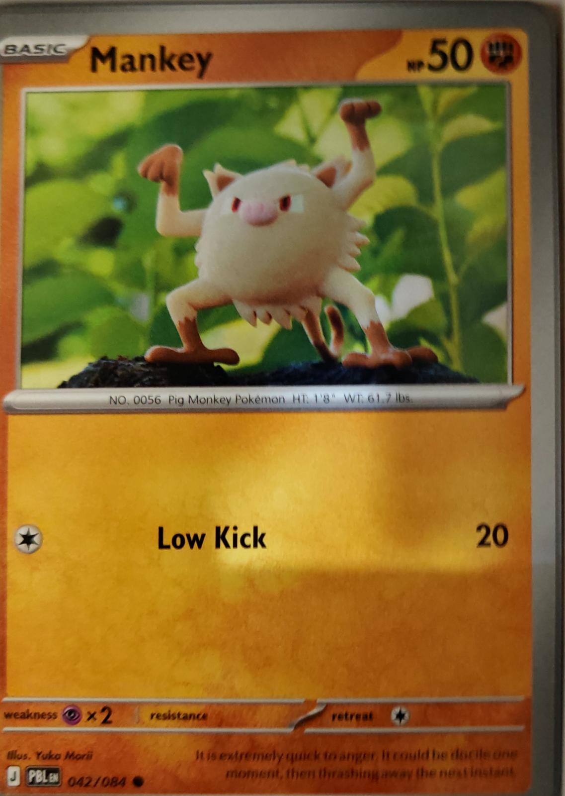 Mankey - 042/084 - - PITCH BLACK - Pokemon - Common | AA18-44