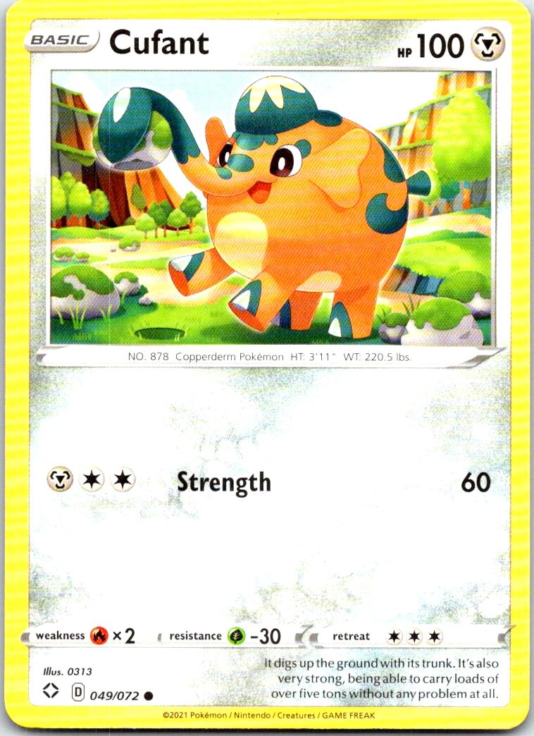 Cufant - 049/072 - - SHINING FATES - Pokemon - Common | AB95-14