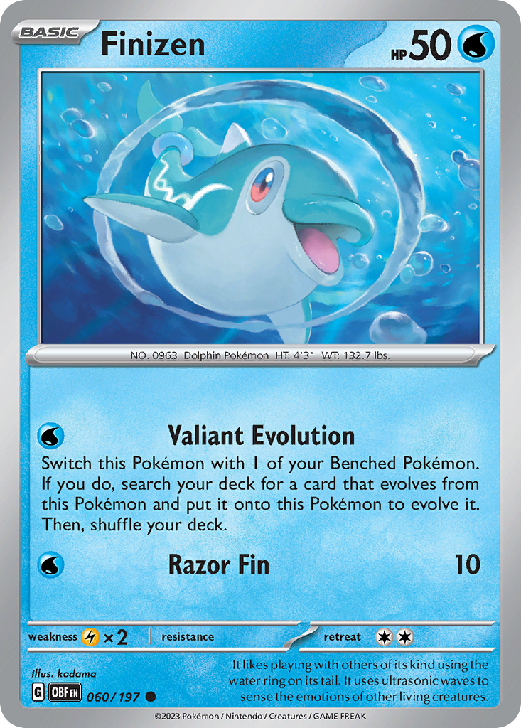 Finizen - 060/197 - - OBSIDIAN FLAMES - Pokemon - Common | AA05-45