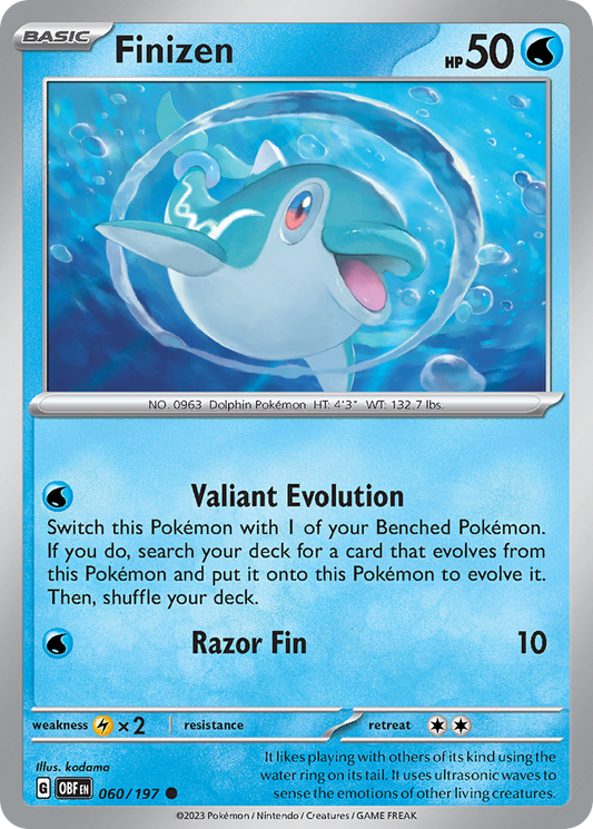 Finizen - 060/197 - - OBSIDIAN FLAMES - Pokemon - Common | AA05-45
