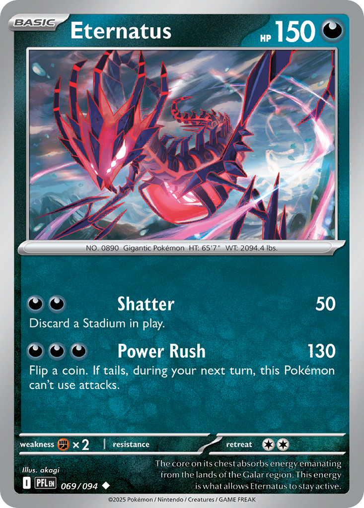 Eternatus - 069/094 - - PHANTASMAL FLAMES - Pokemon - Uncommon | AA27-15