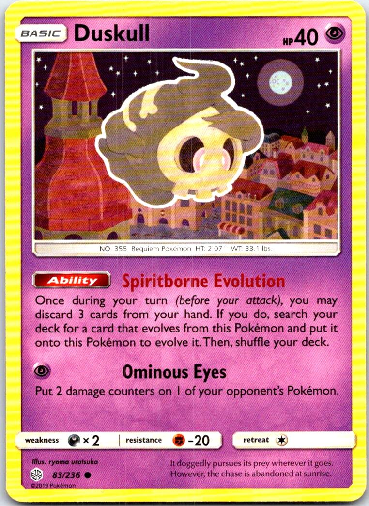 Duskull - 83/236 - - COSMIC ECLIPSE - Pokemon - Common | AB65-35