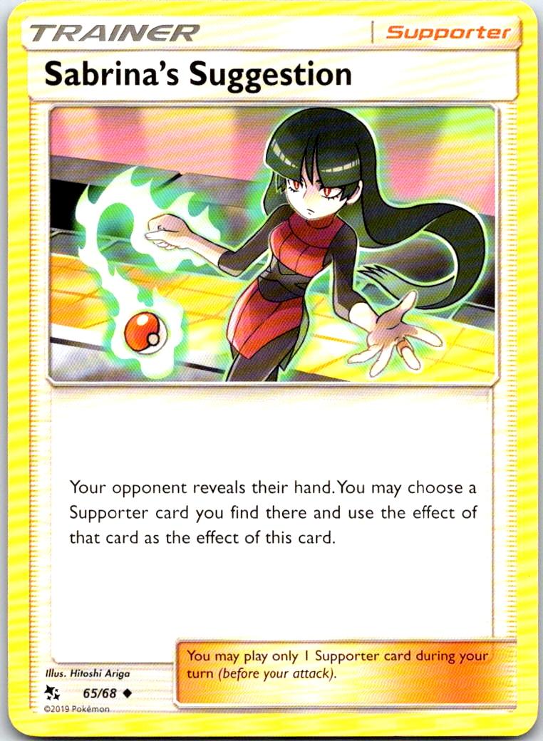Sabrina's Suggestion - 65/68 - - HIDDEN FATES - Pokemon - Uncommon | AB23-15