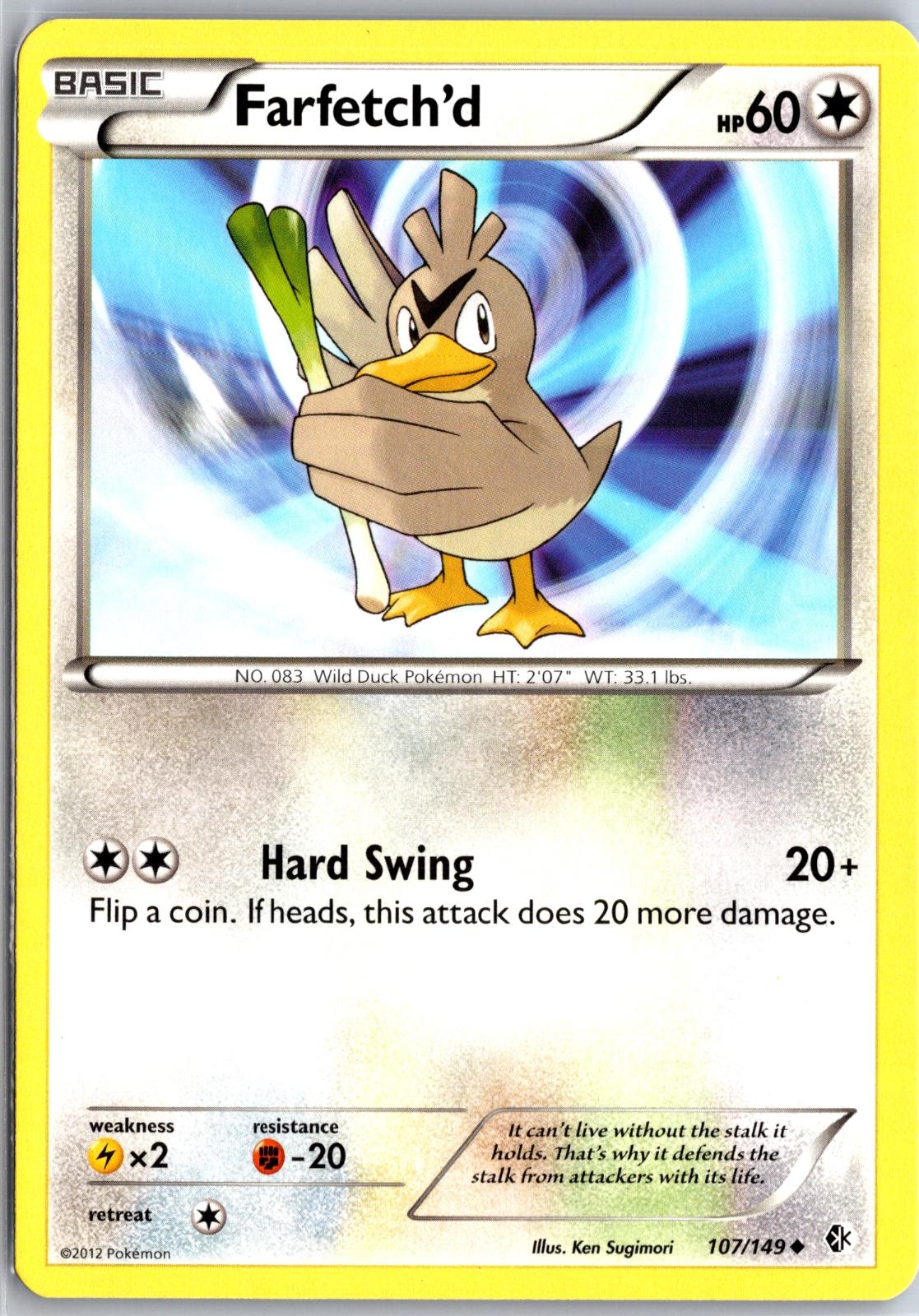 Farfetch'd - 107/149 - - BOUNDARIES CROSSED - Pokemon - Uncommon | AA117-33