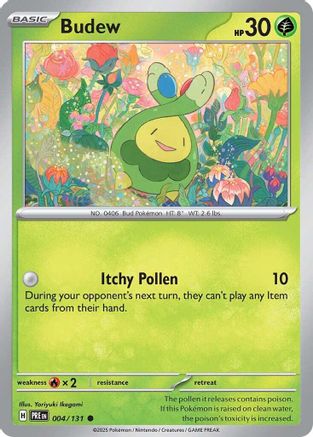 Budew - 004/131 - - PRISMATIC EVOLUTIONS - Pokemon - Common | AA03-16