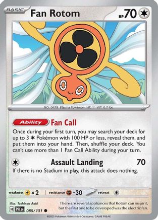 Fan Rotom - 085/131 - - PRISMATIC EVOLUTIONS - Pokemon - Common | AA02-68