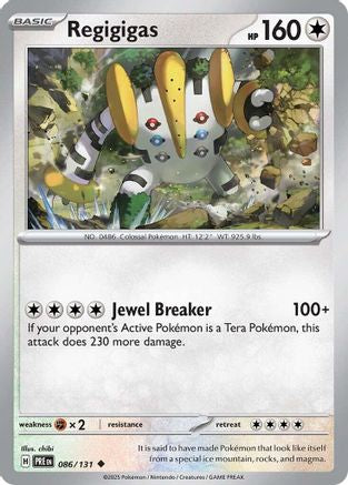 Regigigas - 086/131 - - PRISMATIC EVOLUTIONS - Pokemon - Uncommon | AA03-13