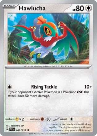 Hawlucha - 089/131 - - PRISMATIC EVOLUTIONS - Pokemon - Uncommon | AA02-69