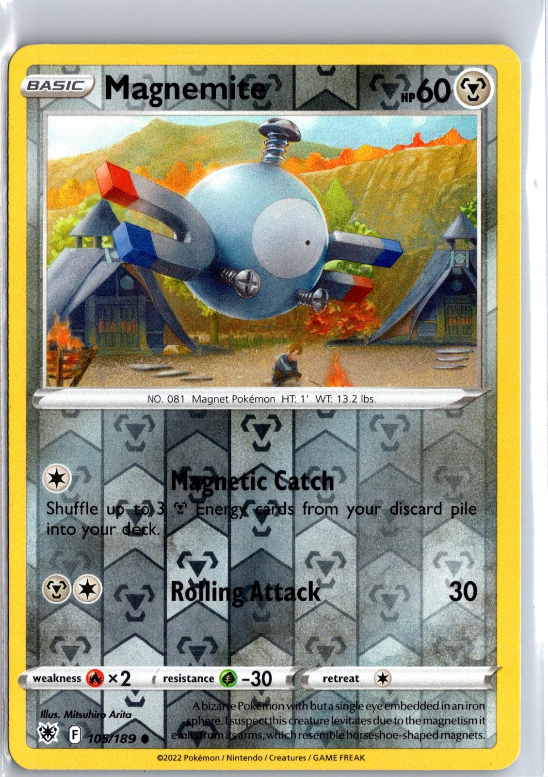 Magnemite - 105/189 - Reverse Holo - ASTRAL RADIANCE - Pokemon - | AA129-8