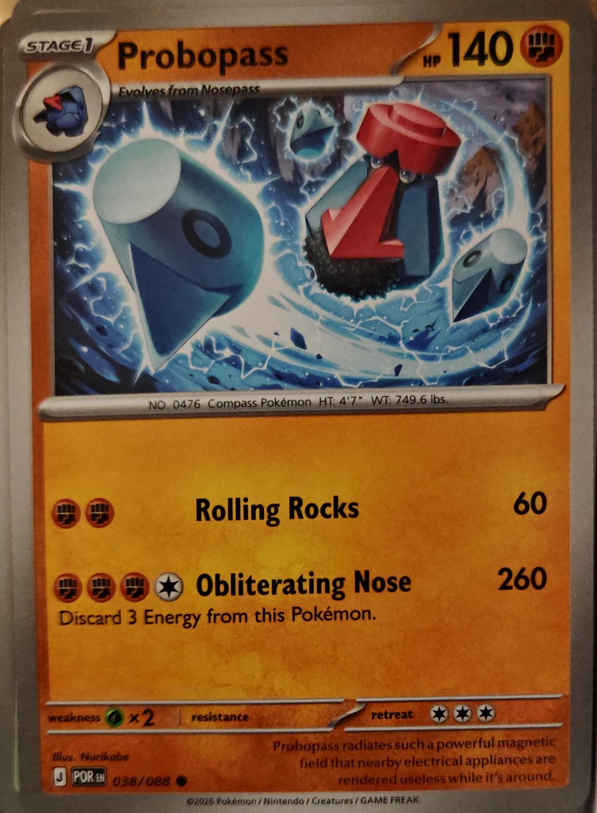 Probopass - 038/088 - - PERFECT ORDER - Pokemon - Common | AA01-21