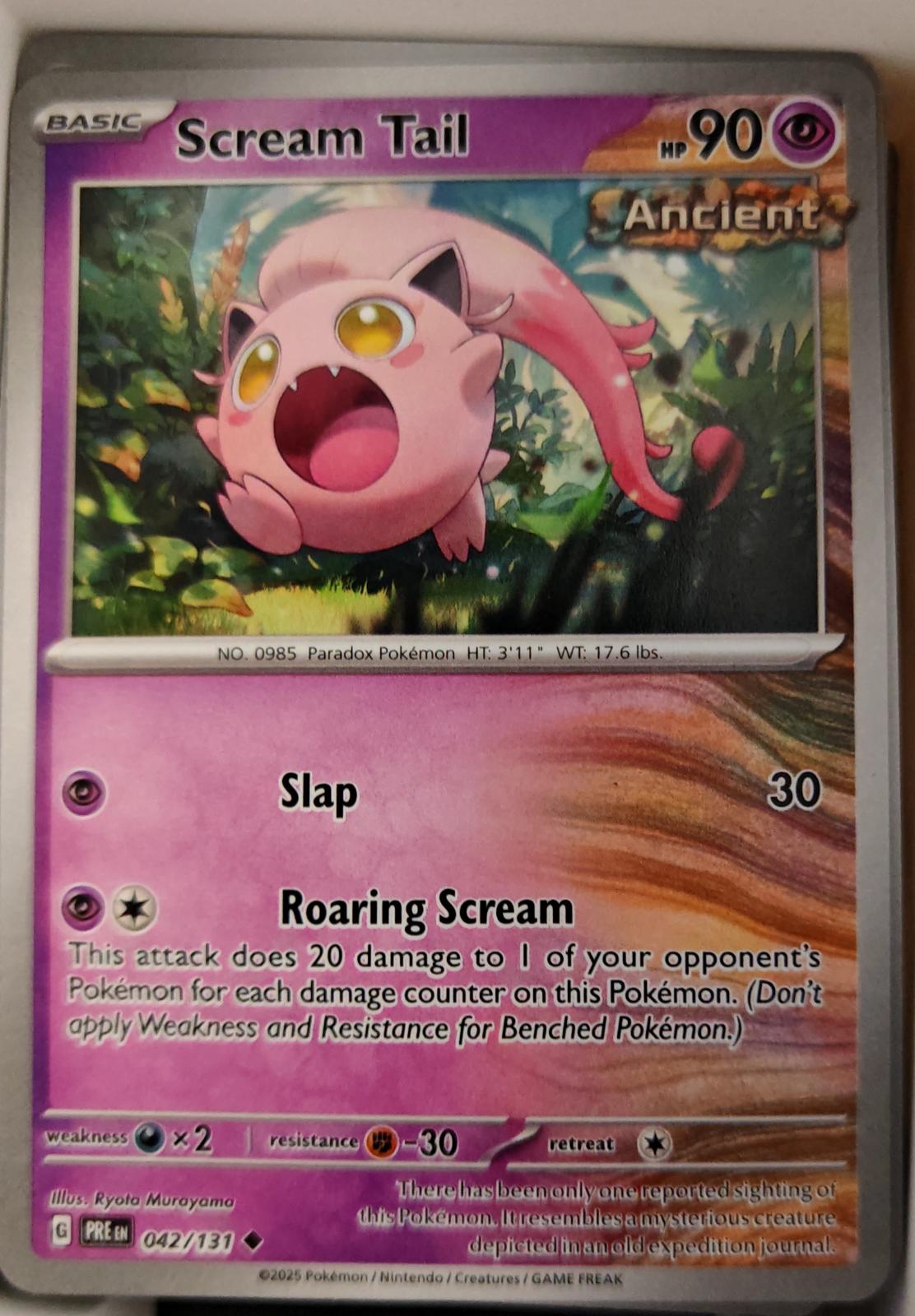 Scream Tail - 042/131 - - PRISMATIC EVOLUTIONS - Pokemon - Uncommon | AA27-67