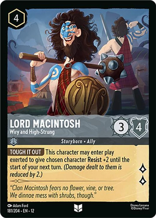 Lord Macintosh - Wiry and High-Strung - 181/204 - - WILDS UNKNOWN - Lorcana - | LAA01-72