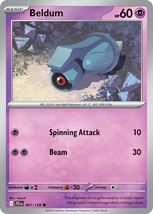 Beldum - 061/159 - - JOURNEY TOGETHER - Pokemon - Common | AA02-13