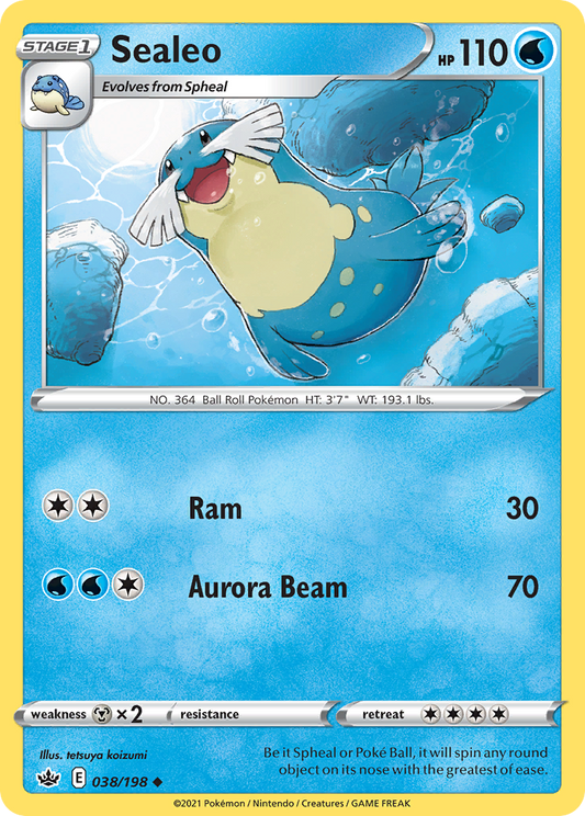 Sealeo - 038/198 - - CHILLING REIGN - Pokemon - Uncommon | AA57-40