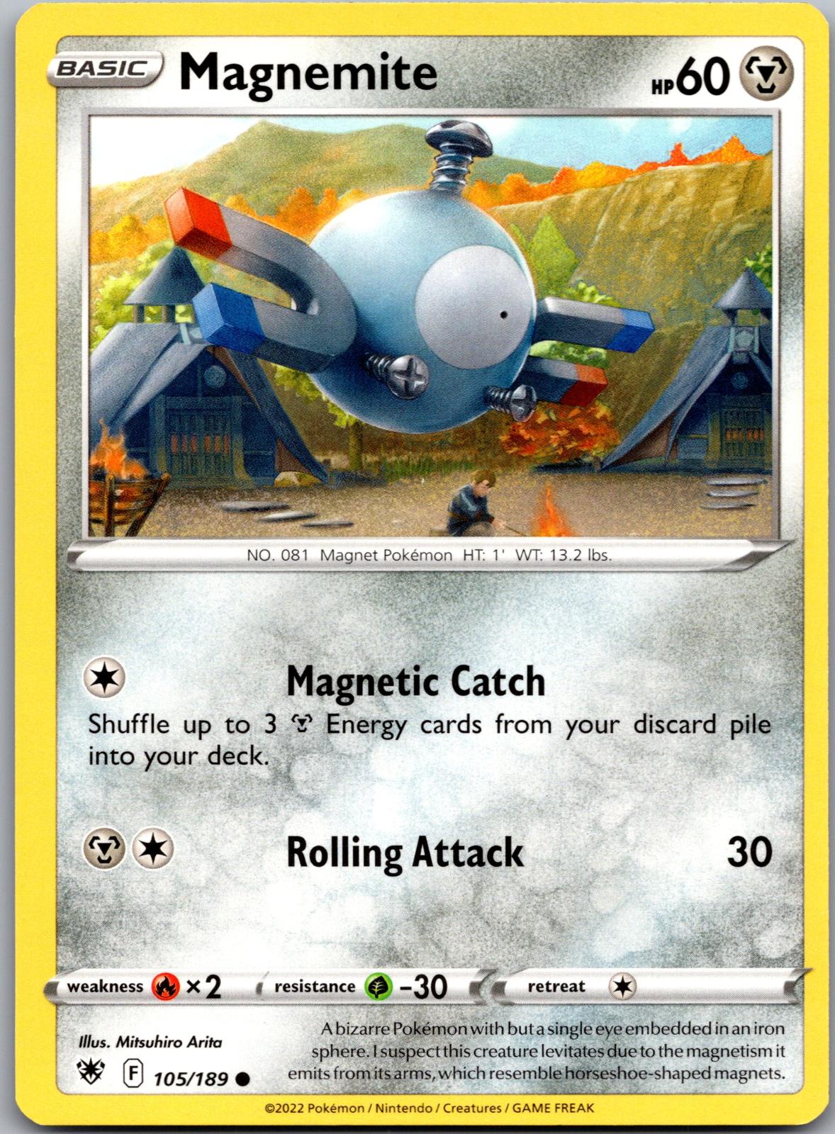 Magnemite - 105/189 - - ASTRAL RADIANCE - Pokemon - Common | AA89-25