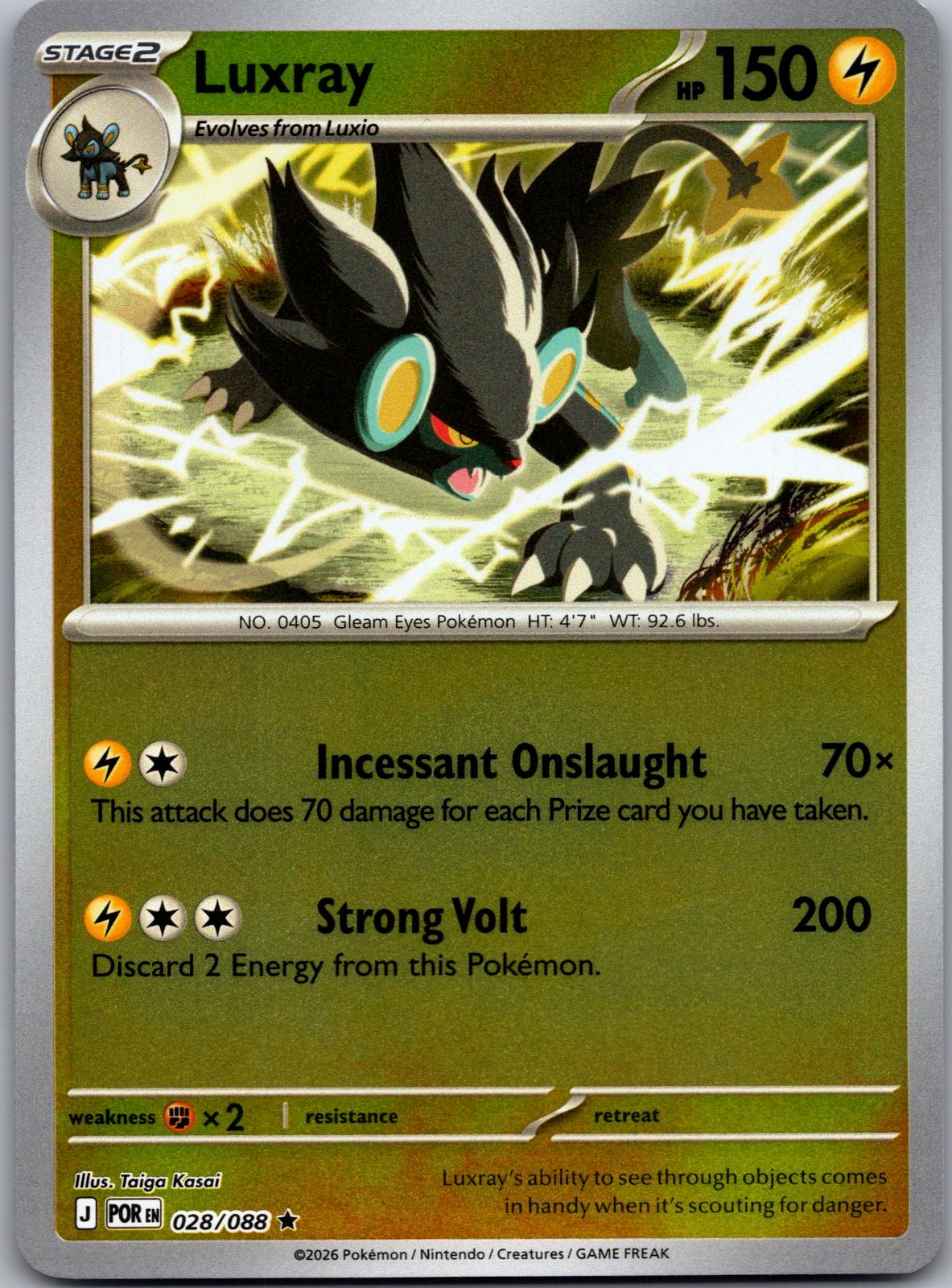 Luxray - 028/088 - Reverse Holo - PERFECT ORDER - Pokemon - Rare | AA80-39