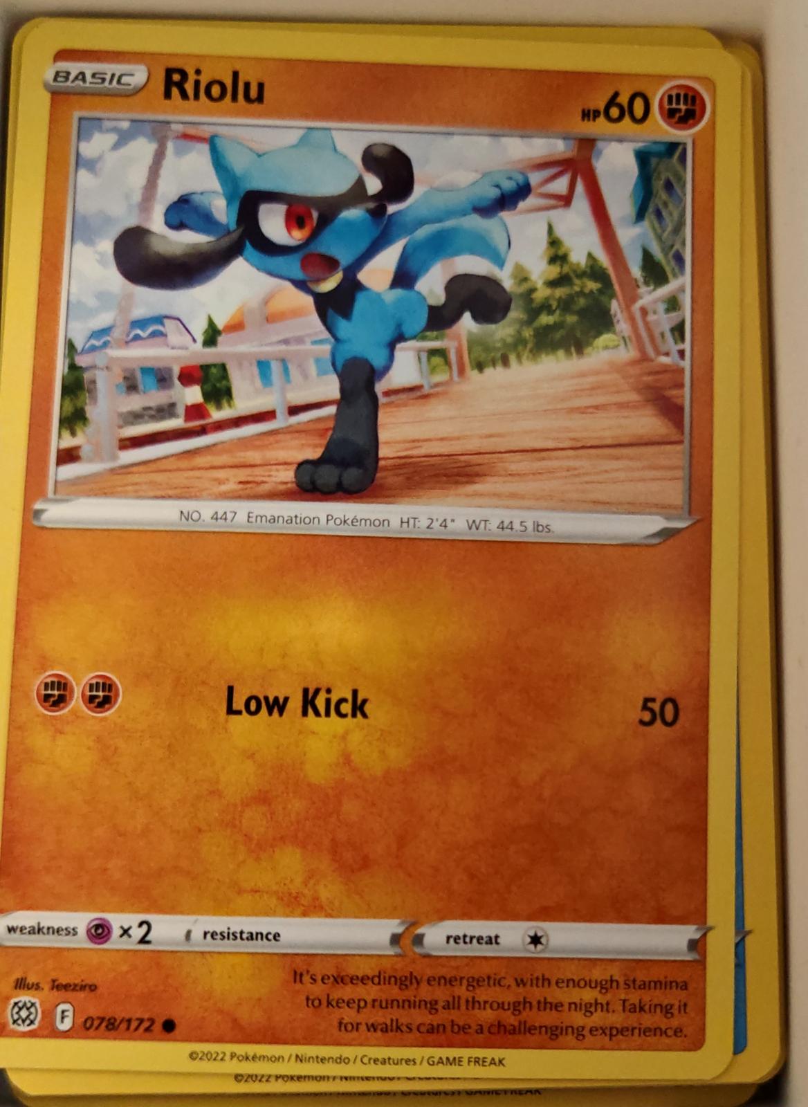 Riolu - 078/172 - - BRILLIANT STARS - Pokemon - Common | AA21-24