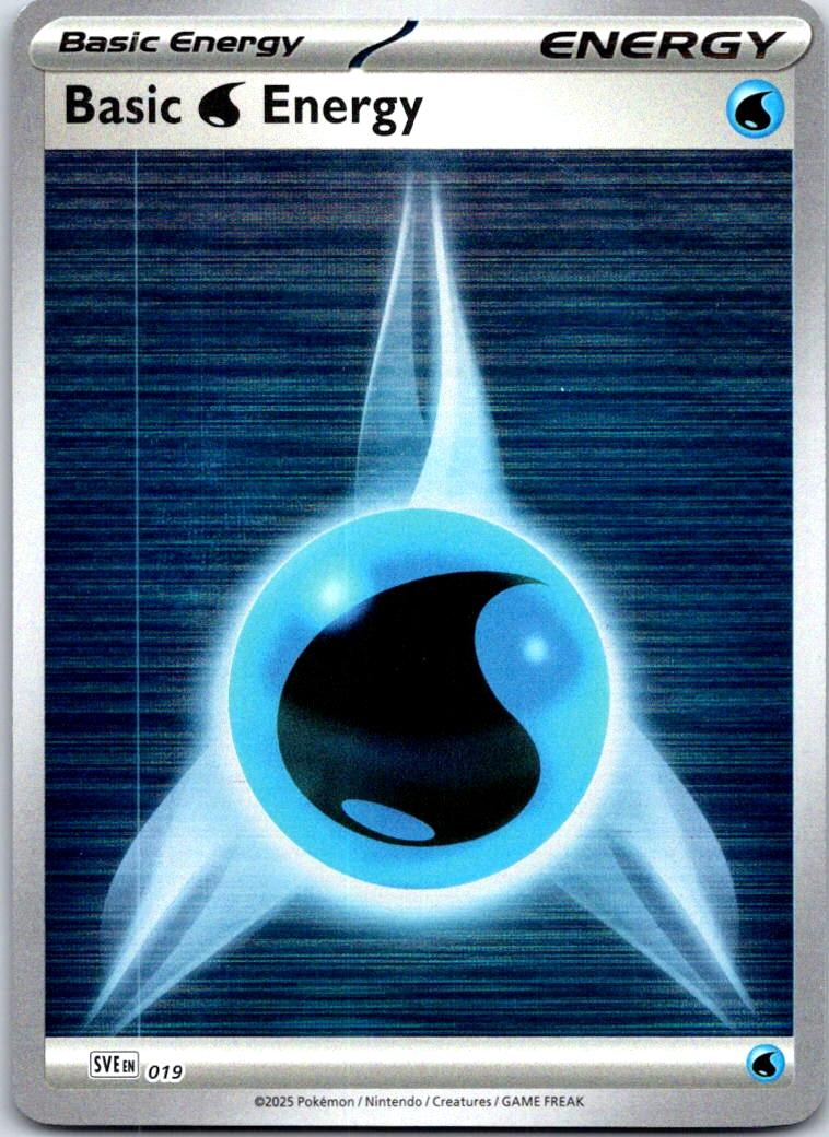 Basic Water Energy - 019 - Reverse Holo - SCARLET & VIOLET ENERGIES - Pokemon - | AB14-5