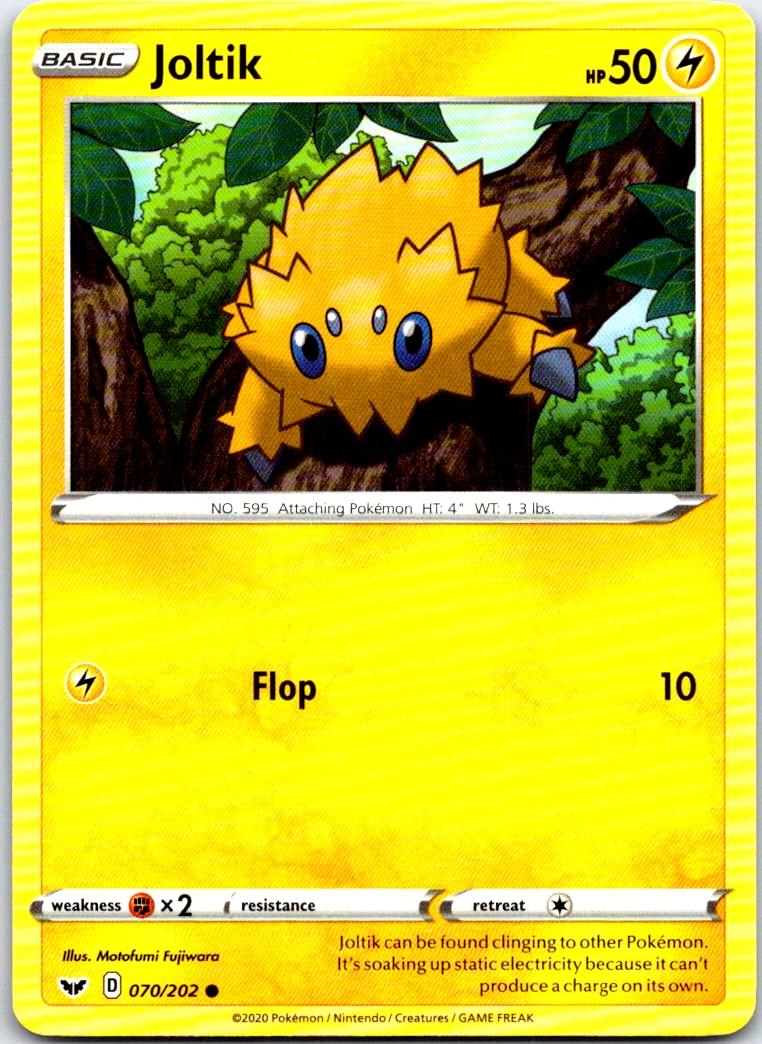 Joltik - 070/202 - - SWORD & SHIELD - Pokemon - Common | AB77-2