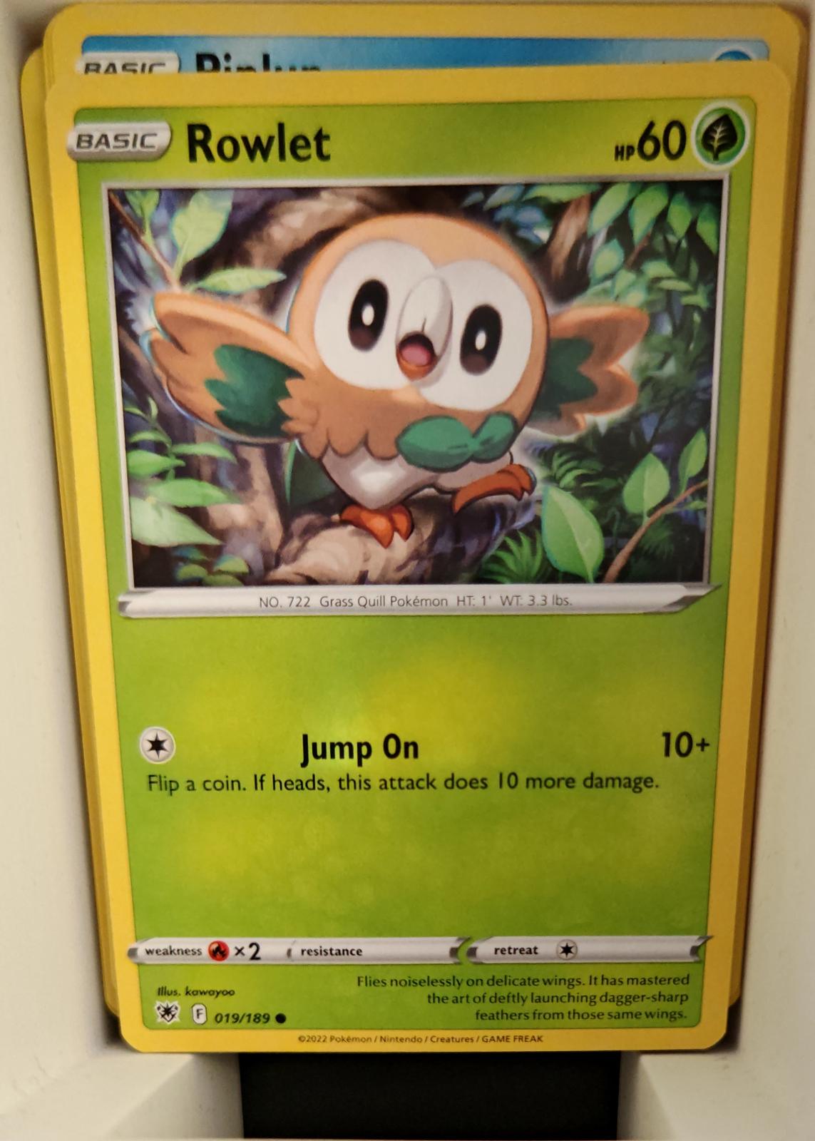 Rowlet - 019/189 - - ASTRAL RADIANCE - Pokemon - Common | AA21-57