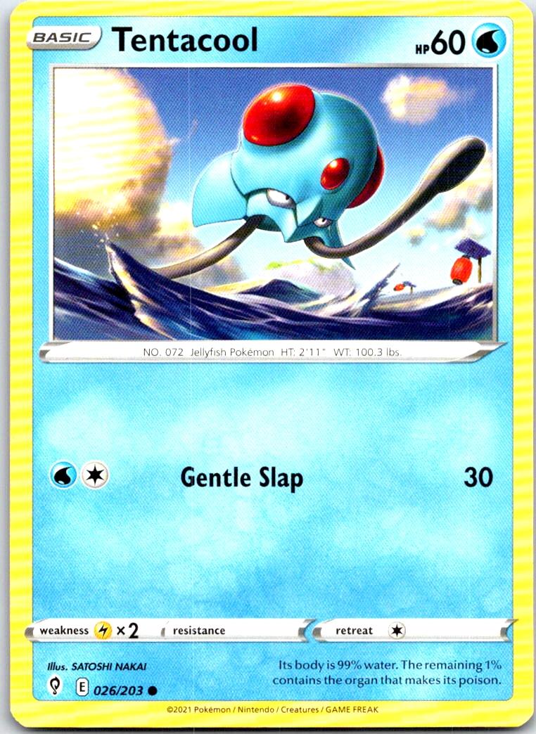Tentacool - 026/203 - - EVOLVING SKIES - Pokemon - Common | AB36-32
