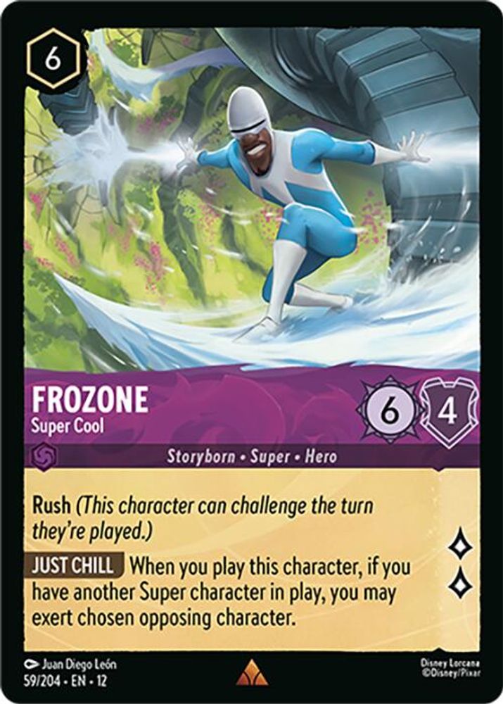 Frozone - Super Cool - 59/204 - - WILDS UNKNOWN - Lorcana - Rare | LAA02-69