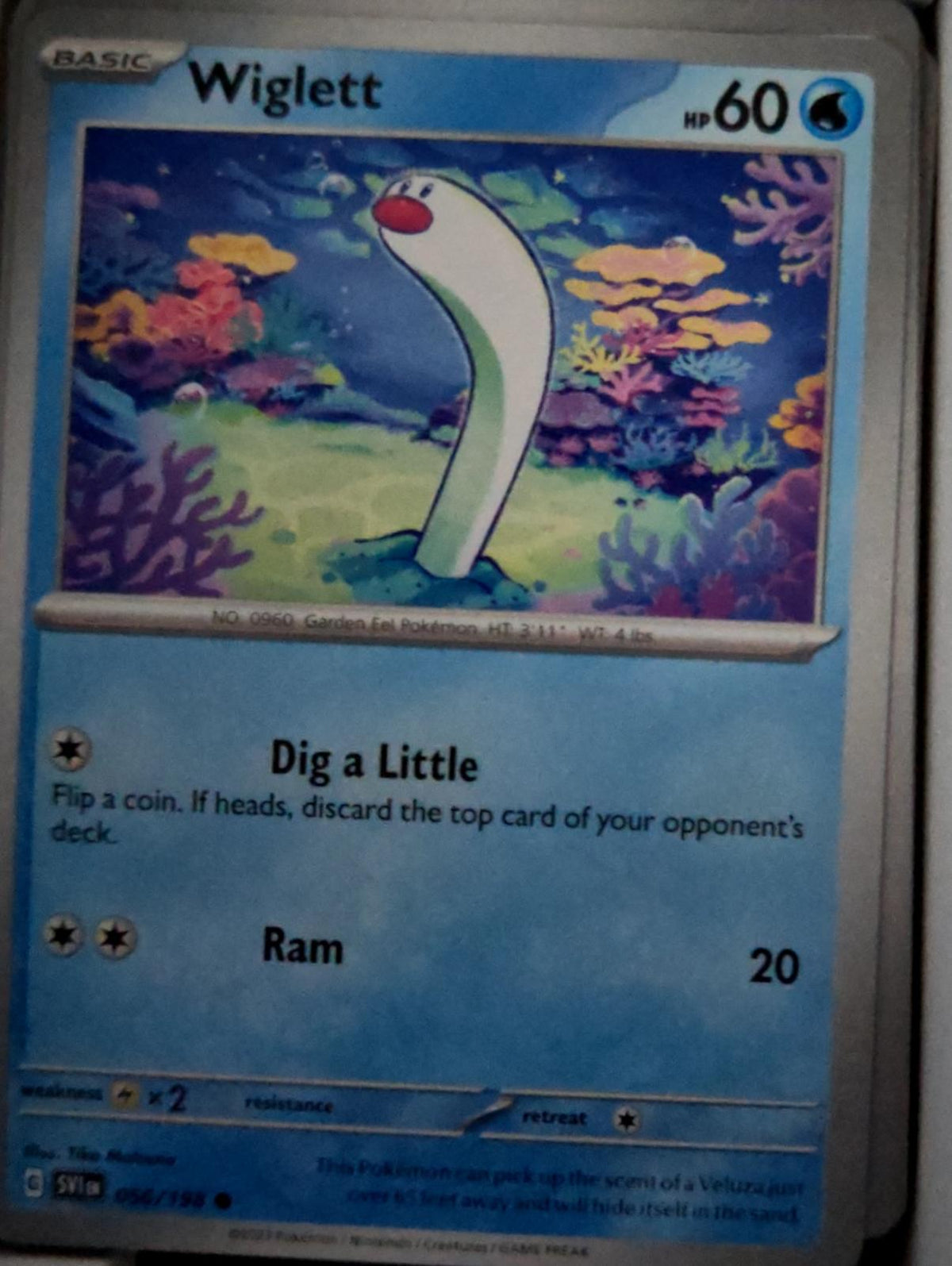 Wiglett - 056/198 - - SCARLET & VIOLET - Pokemon - Common | AA48-29