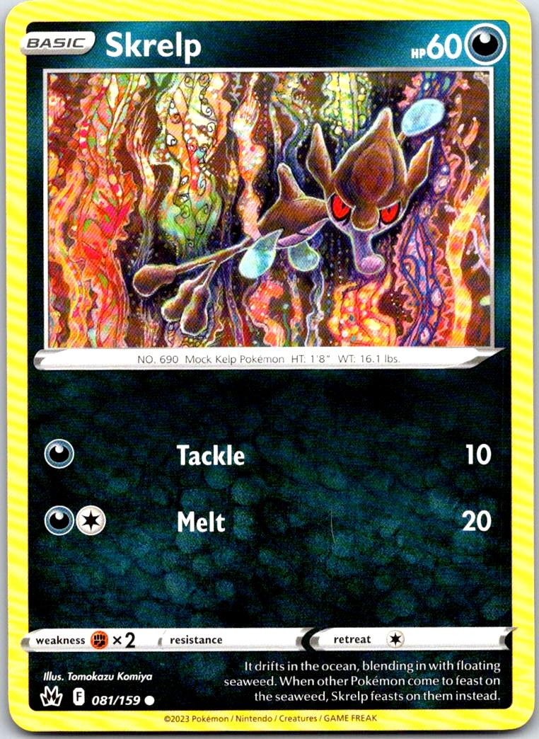 Skrelp - 081/159 - - CROWN ZENITH - Pokemon - Common | AA103-29