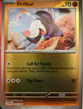 Drilbur - 046/084 - Reverse Holo - PITCH BLACK - Pokemon - Common | AA14-63