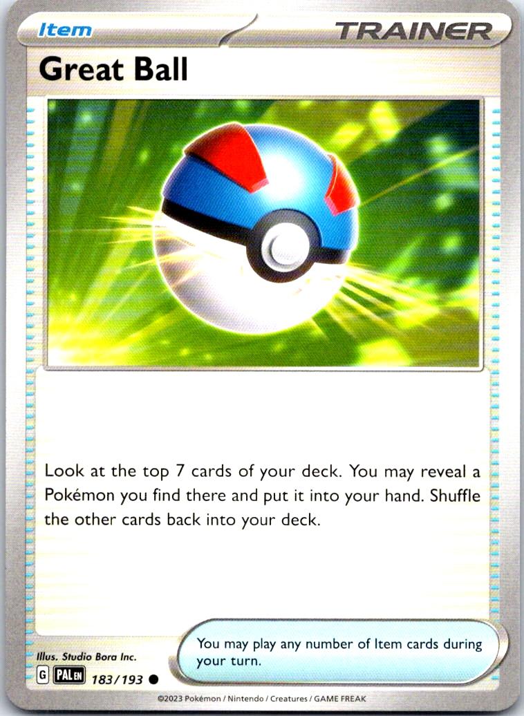 Great Ball - 183/193 - - PALDEA EVOLVED - Pokemon - Common | AB22-35