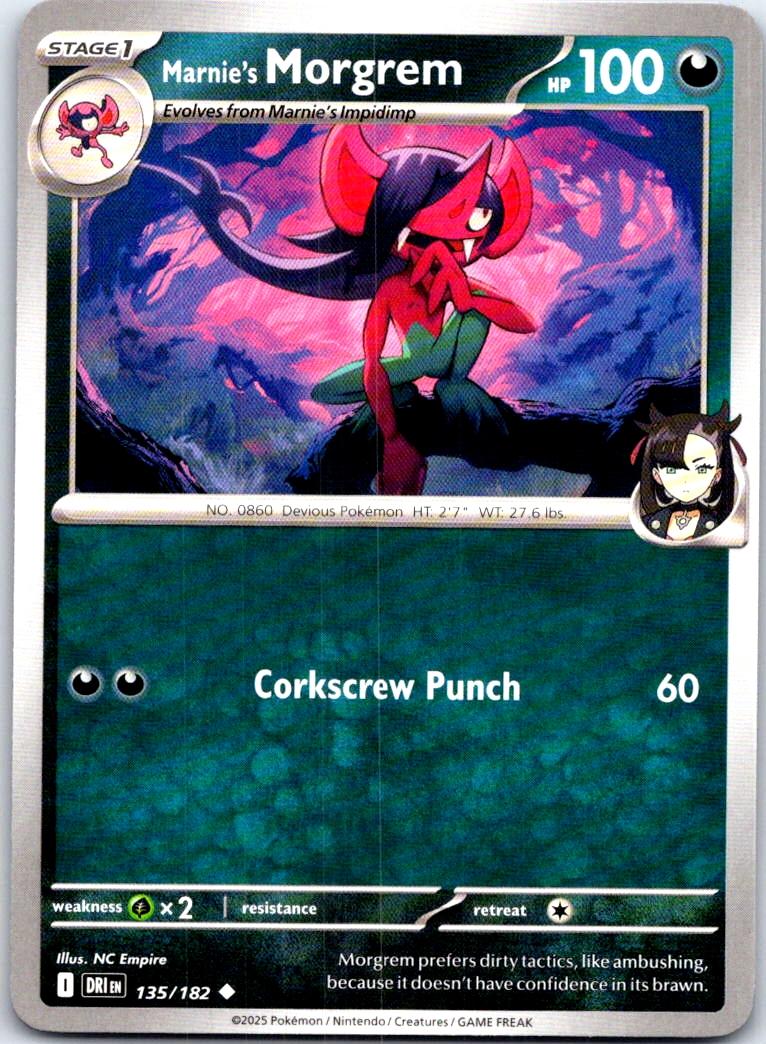 Marnie's Morgrem - 135/182 - - DESTINED RIVALS - Pokemon - Uncommon | AB71-45