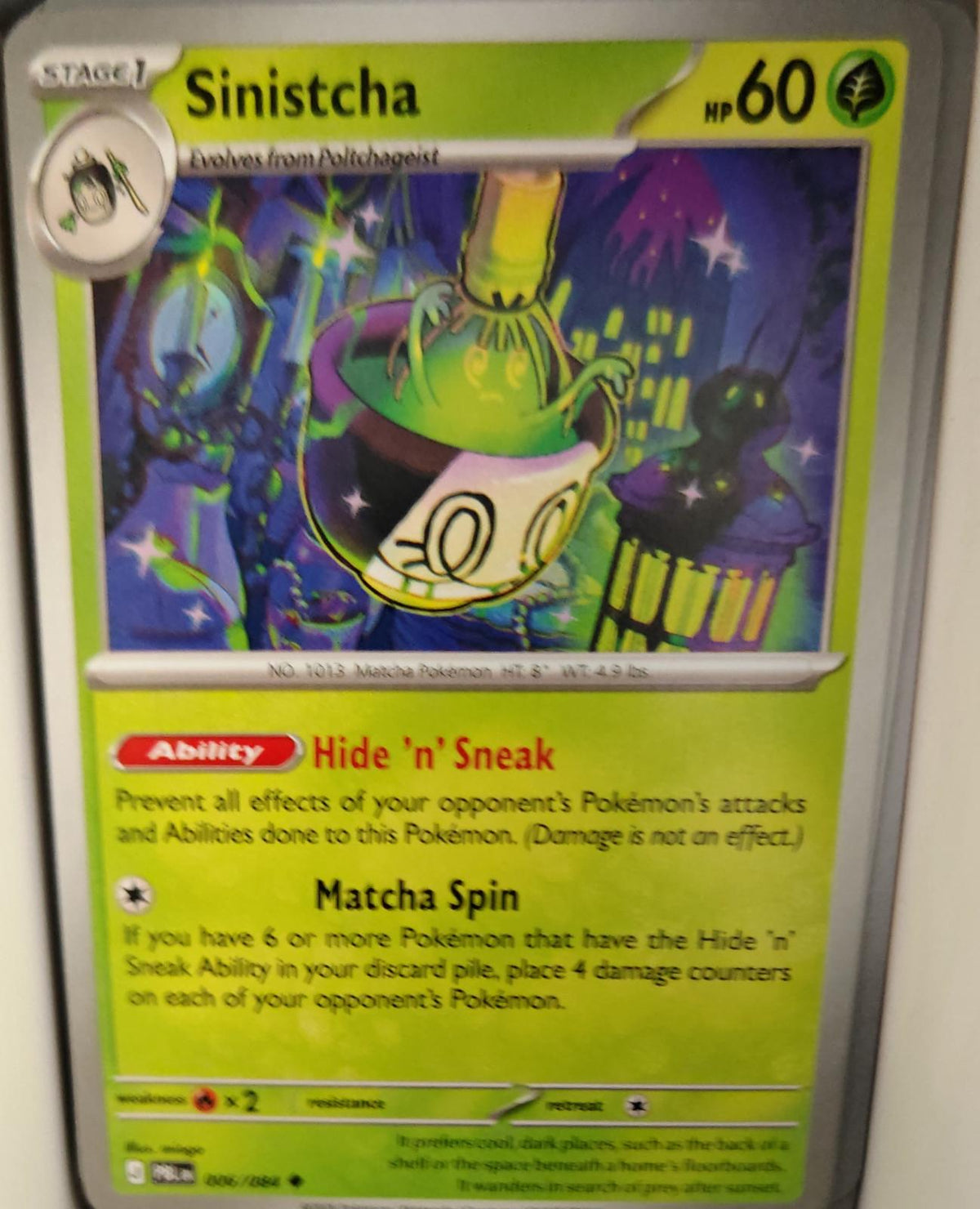 Sinistcha - 006/084 - - PITCH BLACK - Pokemon - Uncommon | AA36-55
