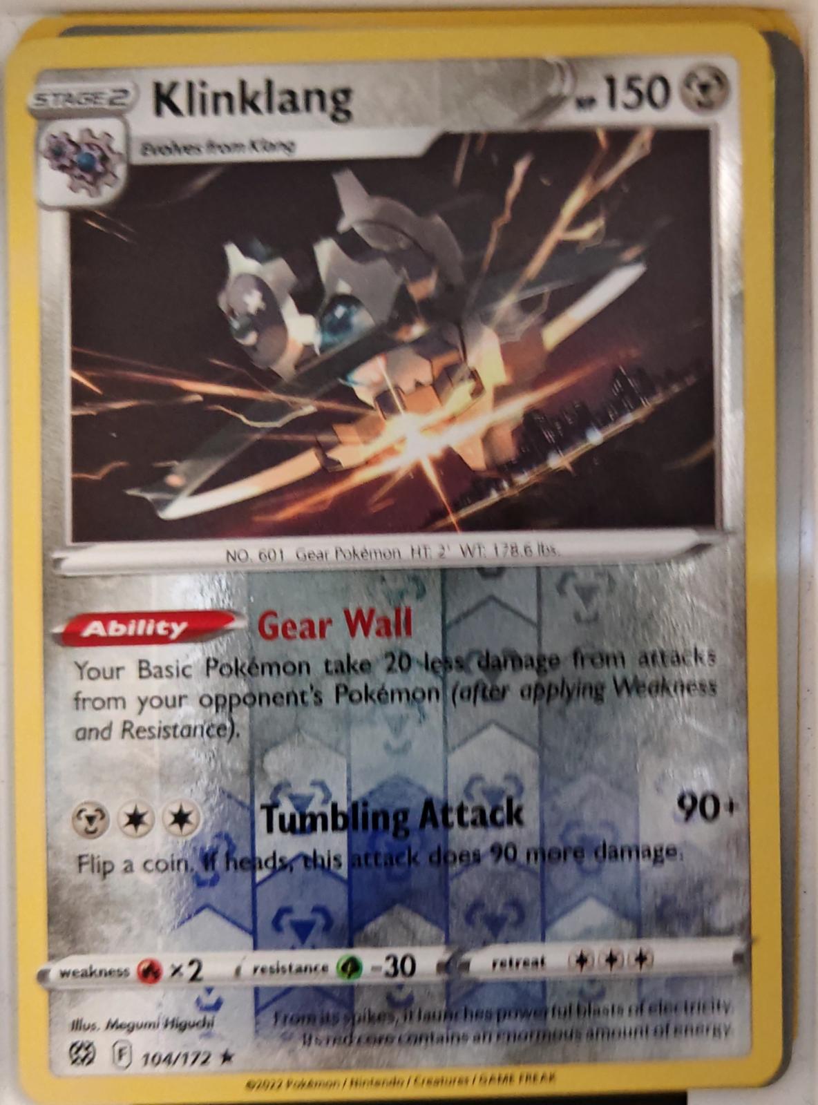 Klinklang - 104/172 - Reverse Holo - BRILLIANT STARS - Pokemon - Rare | AA22-4