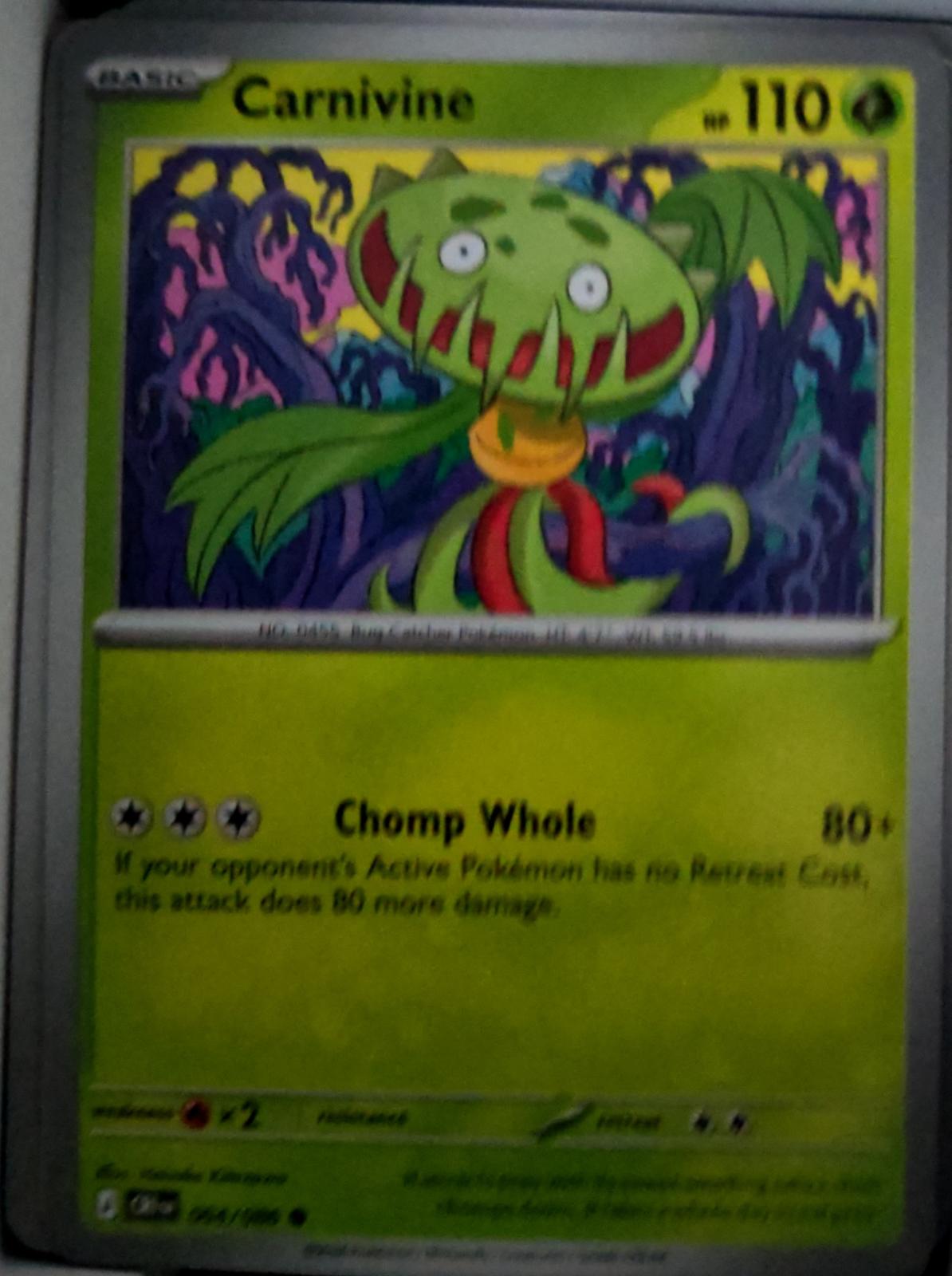 Carnivine - 004/086 - - CHAOS RISING - Pokemon - Common | AA53-46