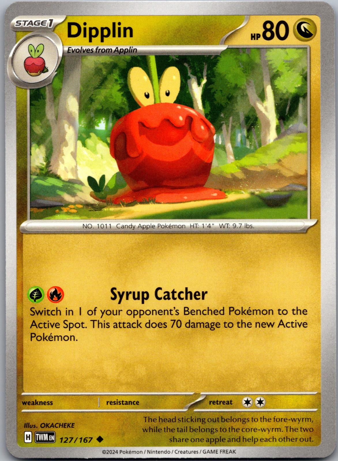 Dipplin - 127/167 - - TWILIGHT MASQUERADE - Pokemon - Uncommon | AA86-17