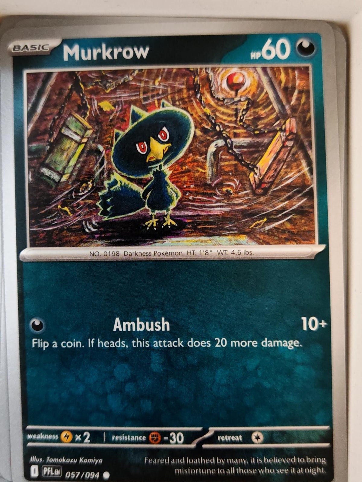 Murkrow - 057/094 - - PHANTASMAL FLAMES - Pokemon - Common | AA07-24