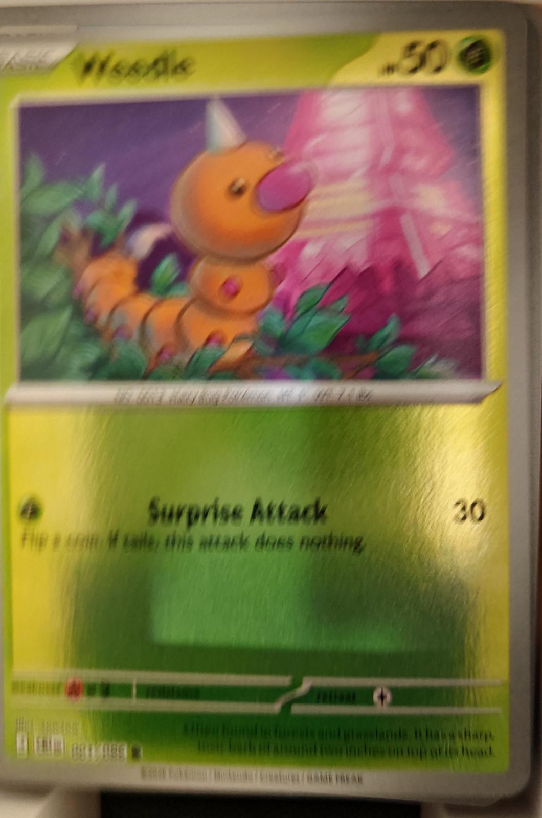 Weedle - 001/086 - Reverse Holo - CHAOS RISING - Pokemon - Common | AA18-84