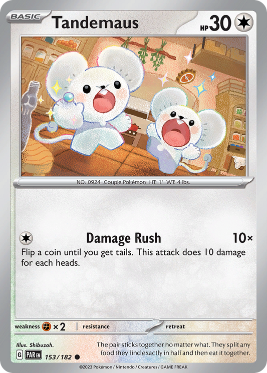 Tandemaus - 153/182 - - PARADOX RIFT - Pokemon - Common | AA48-69