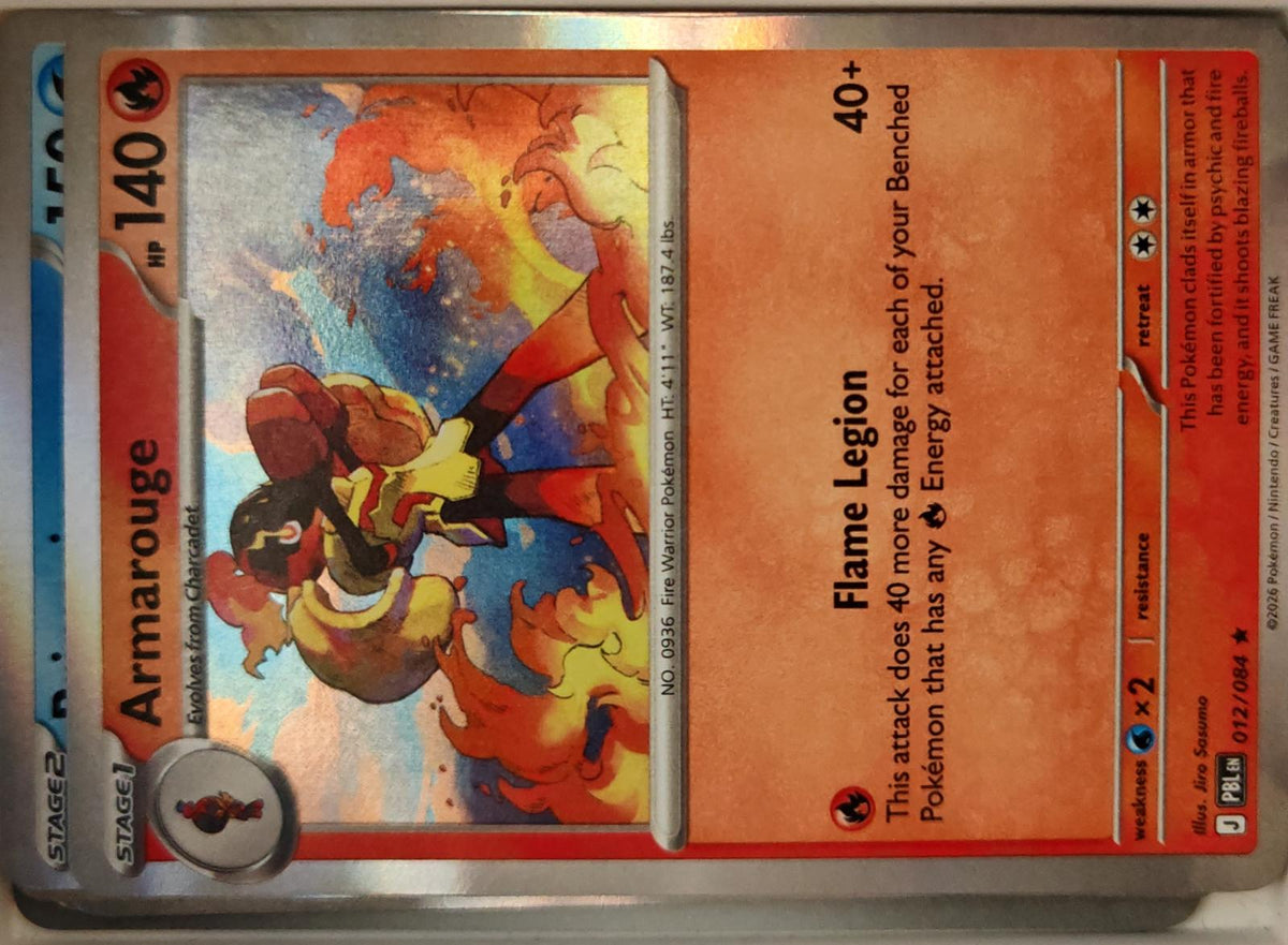 Armarouge - 012/084 - Holo - PITCH BLACK - Pokemon - Rare | AA14-9