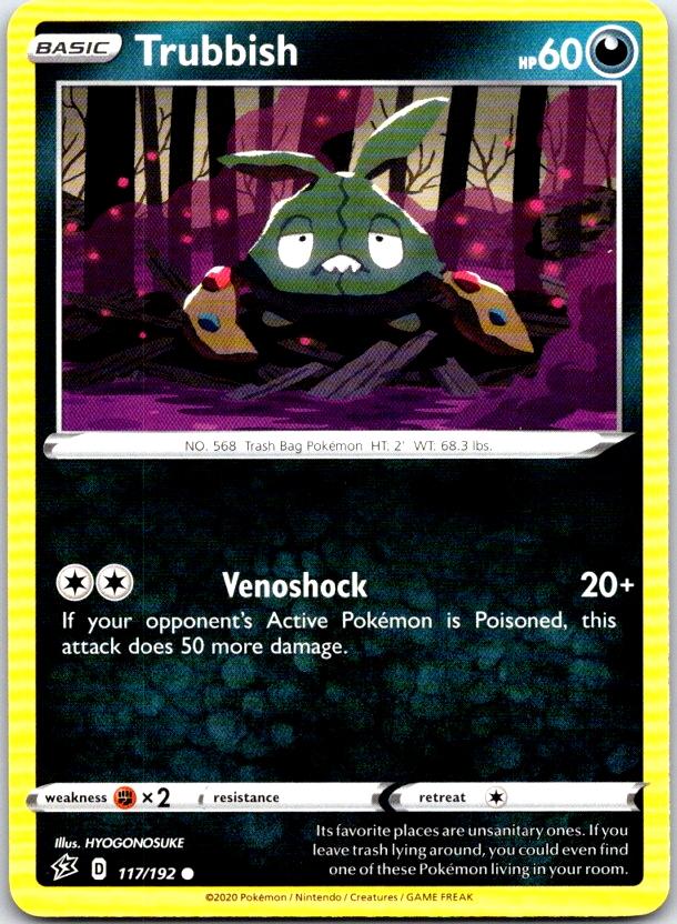 Trubbish - 117/192 - - REBEL CLASH - Pokemon - Common | AC16-35