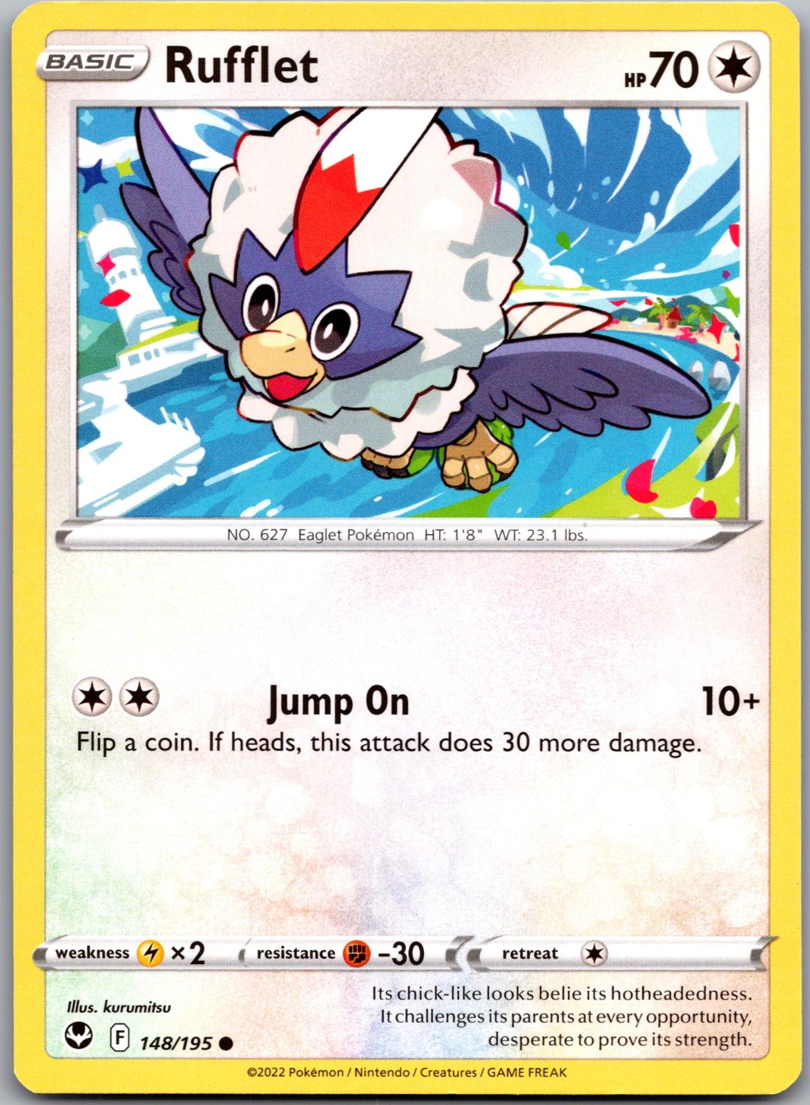 Rufflet - 148/195 - - SILVER TEMPEST - Pokemon - Common | AA90-49