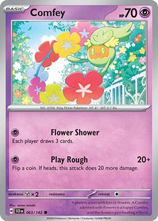 Comfey - 63/142 - - STELLAR CROWN - Pokemon - Common | AA05-84