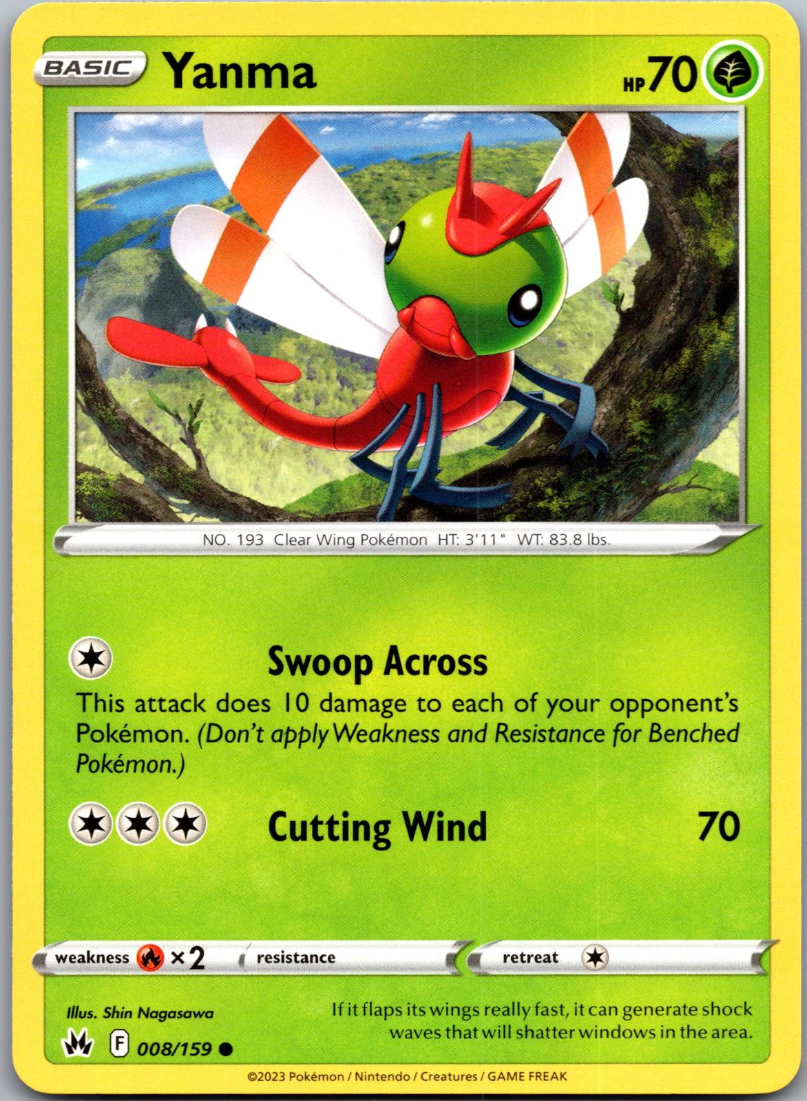 Yanma - 008/159 - - CROWN ZENITH - Pokemon - Common | AA93-37